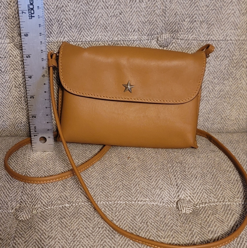 Gianni Conti small crossbody bag. Tan color, leather - Picture 4 of 9